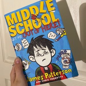 MIDDLE SCHOOL GET ME OUT OF HERE HARDCOVER BOOK